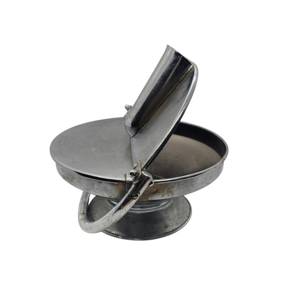 Vintage Chrome Lidded‎ Bowl